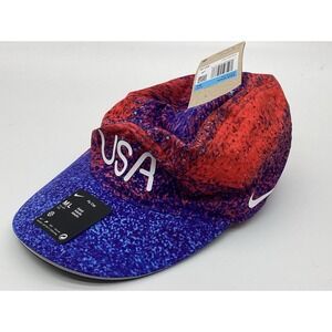 Nike Team USA 2024 Olympics Dri Fit ADV Fly Hat Running Cap FN2348-635 Adult M/L